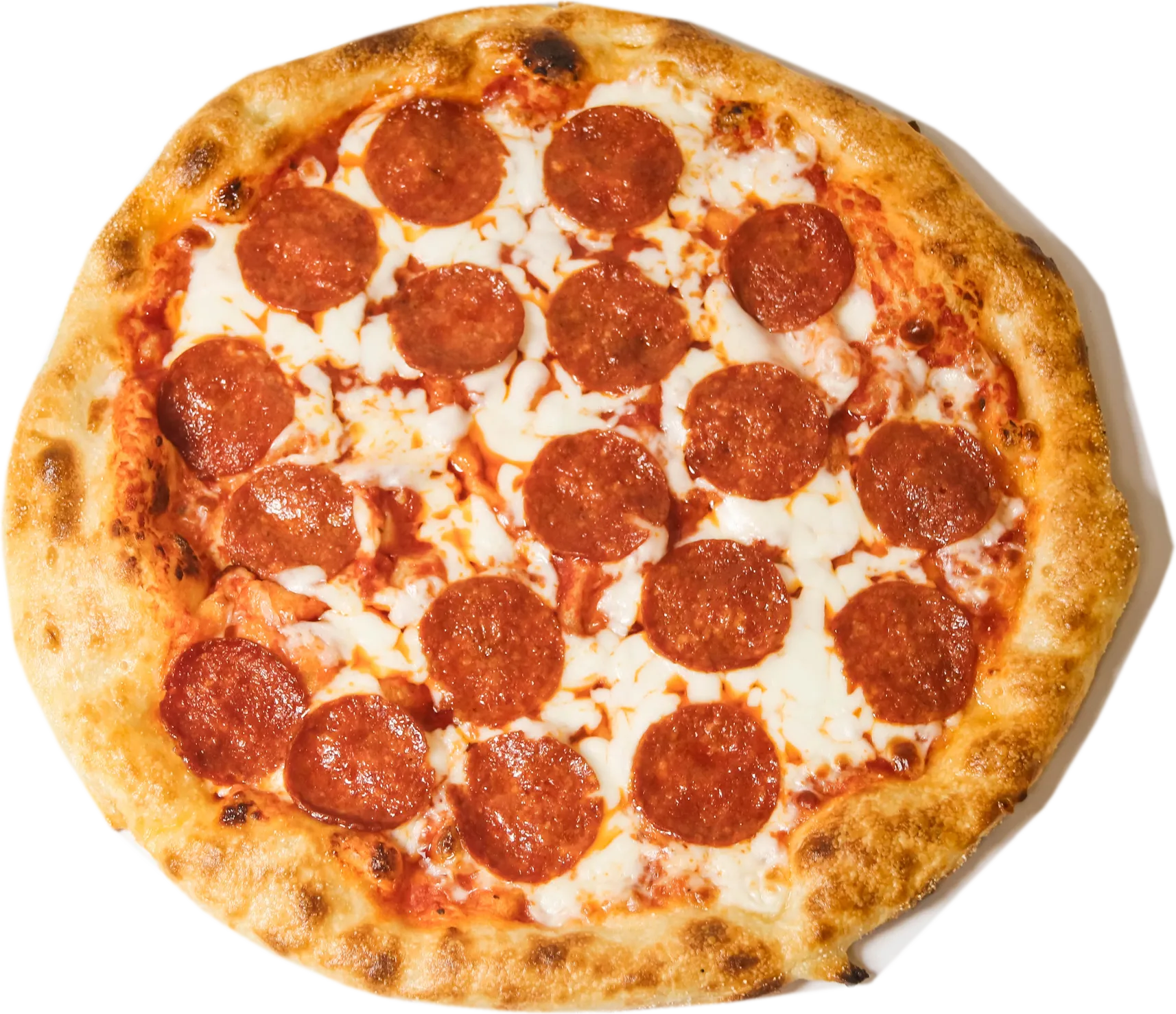 Sourdough pepperoni pizza